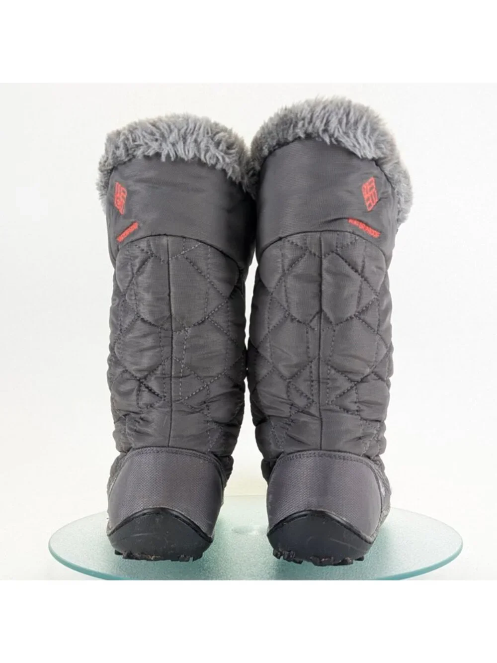 Columbia Womens Size 8 Minx II Mid Gray Insulated Snow Boots Winter BL1585-051